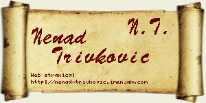 Nenad Trivković vizit kartica